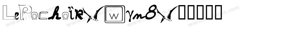 LePochoir-wgn8字体转换