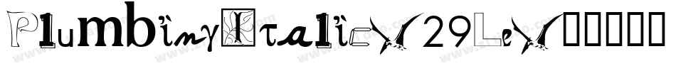 PlumbingItalic-29Le字体转换