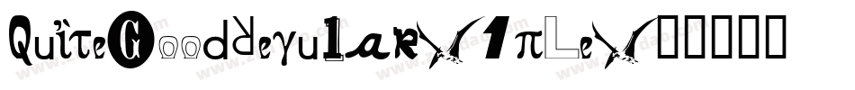 QuiteGoodRegular-1pLe字体转换