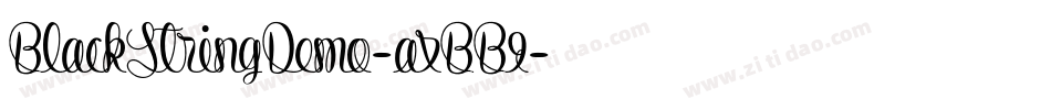 BlackStringDemo-axBB9字体转换