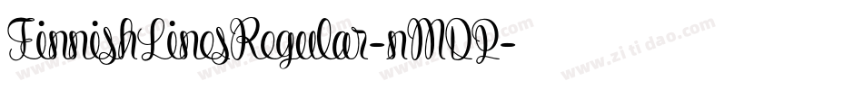 FinnishLinesRegular-nMDP字体转换