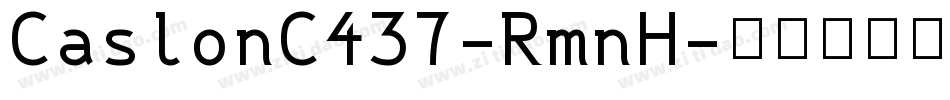 CaslonC437-RmnH字体转换