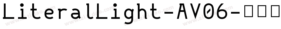 LiteralLight-AV06字体转换