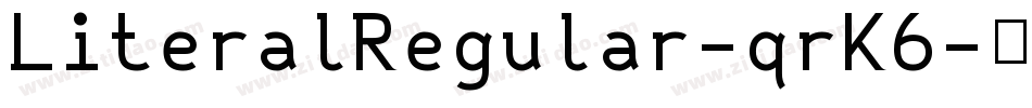 LiteralRegular-qrK6字体转换