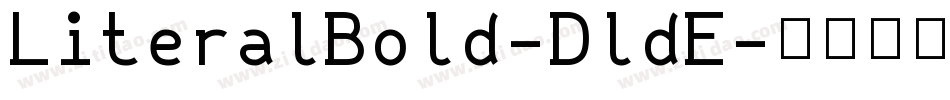 LiteralBold-DldE字体转换