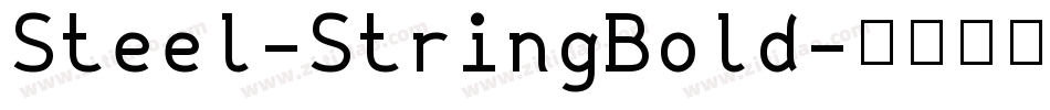 Steel-StringBold字体转换