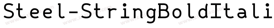 Steel-StringBoldItalic字体转换