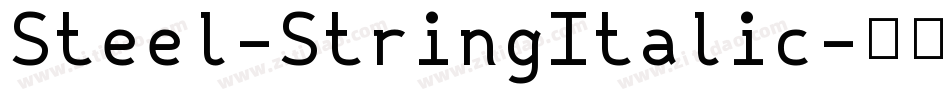 Steel-StringItalic字体转换