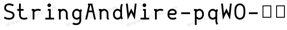 StringAndWire-pqWO字体转换