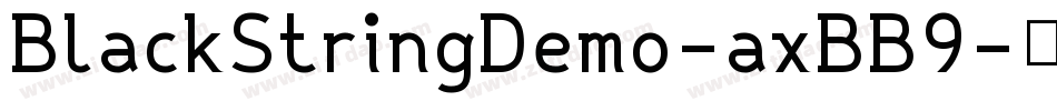 BlackStringDemo-axBB9字体转换