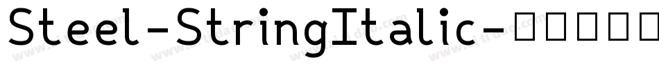 Steel-StringItalic字体转换