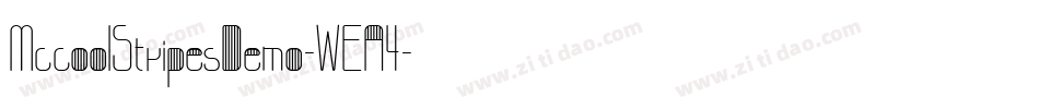 MccoolStripesDemo-WEA4字体转换