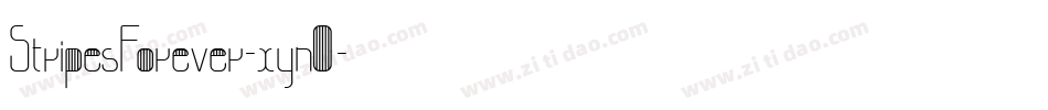 StripesForever-xynO字体转换