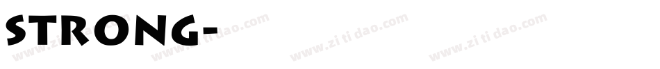 strong字体转换