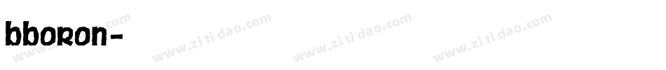 bboron字体转换