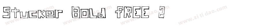 Stucker-Bold-FREE-2字体转换