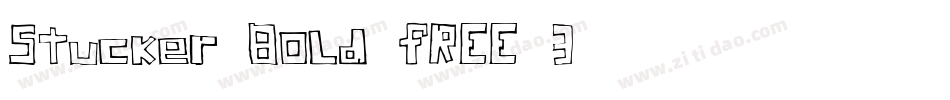 Stucker-Bold-FREE-3字体转换