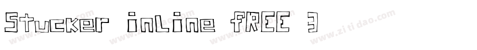 Stucker-inline-FREE-3字体转换