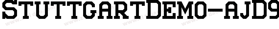 StuttgartDemo-ajD9字体转换