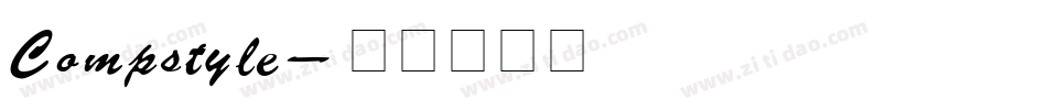 Compstyle字体转换