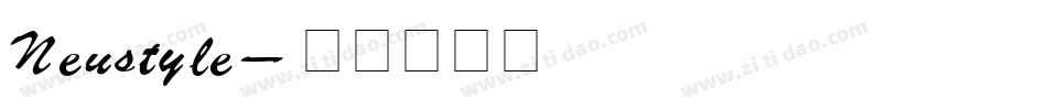 Neustyle字体转换