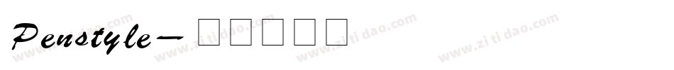 Penstyle字体转换