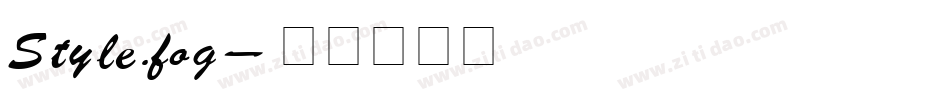 Style.fog字体转换
