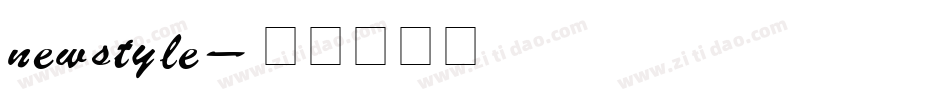 newstyle字体转换