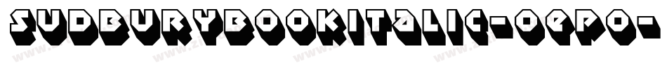 SudburyBookItalic-OEpo字体转换