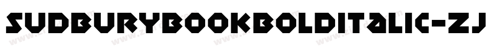SudburyBookBoldItalic-ZJLl字体转换
