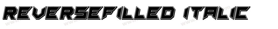 ReverseFilled-Italic字体转换