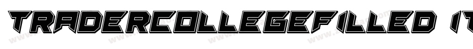 TraderCollegeFilled-Italic字体转换
