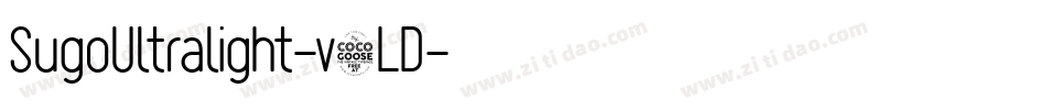 SugoUltralight-v5LD字体转换 SugoUltralight-v5LD字体转换