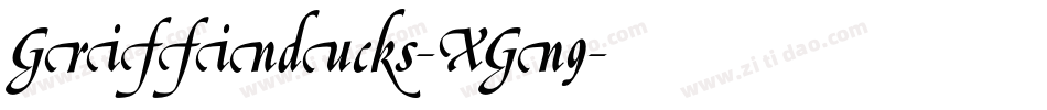 Griffinducks-XGn9字体转换
