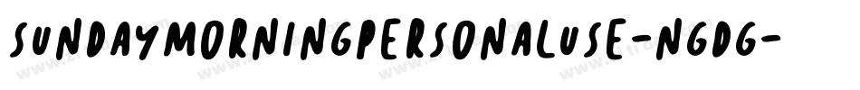 SundayMorningPersonalUse-nGdg字体转换