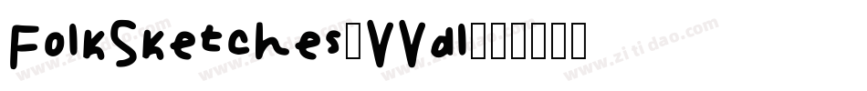 FolkSketches-VVdl字体转换