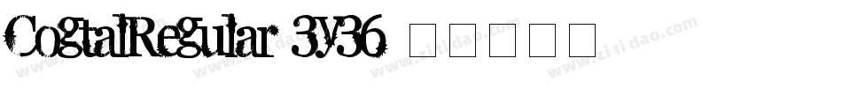 CogtalRegular-3y36字体转换