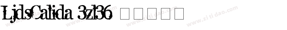 LjdsCalida-3zl36字体转换