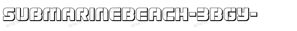 SubmarineBeach-3BGy字体转换