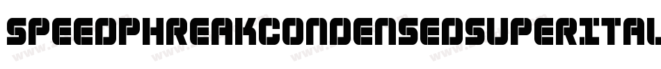 SpeedPhreakCondensedSuperItalic-vmnZM字体转换