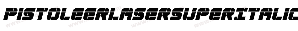 PistoleerLaserSuperItalic-Xoe2字体转换