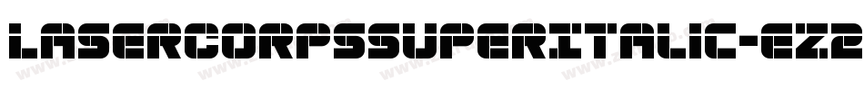 LaserCorpsSuperItalic-eZ2E6字体转换