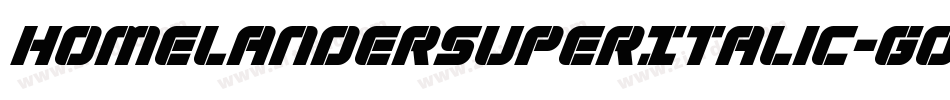 HomelanderSuperItalic-GOKKP字体转换 HomelanderSuperItalic-GOKKP字体转换
