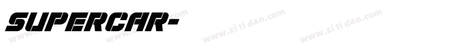 SUPERCAR字体转换