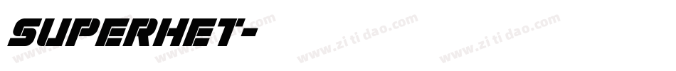 SUPERHET字体转换
