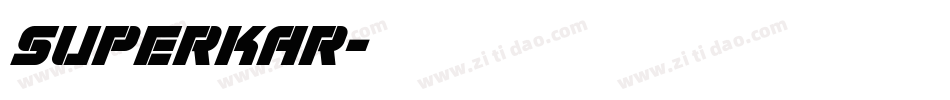 SUPERKAR字体转换