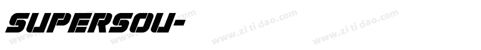 SUPERSOU字体转换