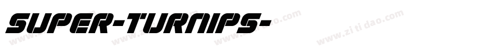 Super-Turnips字体转换