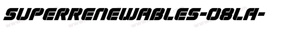 SuperRenewables-O8lA字体转换