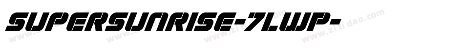 SuperSunrise-7LwP字体转换